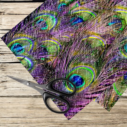 paarse haze pauwenveren tissuepapier