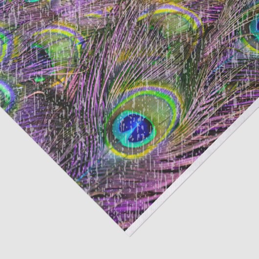 paarse haze pauwenveren tissuepapier (Detail)