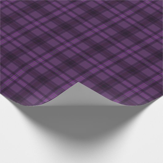 Paarse Haze Plaid inpakpapier (Hoek)
