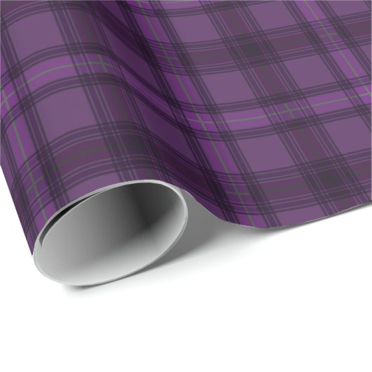 Paarse Haze Plaid inpakpapier (Rol Hoek)