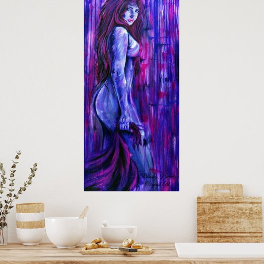 Paarse Haze Poster (Keuken)