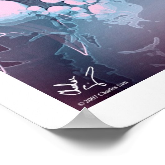 Paarse Haze Poster (Hoek)