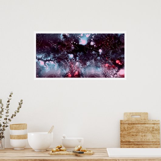 Paarse Haze Poster (Keuken)