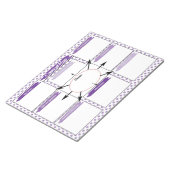 Paarse Healthcare Student Concept Kaart Sjabloon Notitieblok (Schuin)