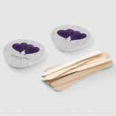 Paarse Heart-ballonnen Weddenschap voor handhand Handwaaier (Niet-gemonteerd)