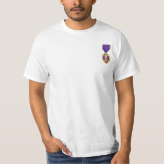 Paarse Heart & Militaire Uitreiking Veteraan Gift T-shirt