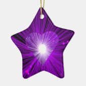 Paarse Heart ornament ster (Links)
