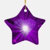Paarse Heart ornament ster (Achterkant)