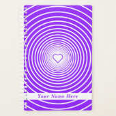 Paarse Heart Planner Aangepaste tekst en kleuren (Voorkant)