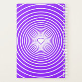 Paarse Heart Planner Aangepaste tekst en kleuren (Achterkant)