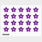 Paarse Heart sticker ster (Vel)