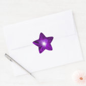 Paarse Heart sticker ster (Envelop)