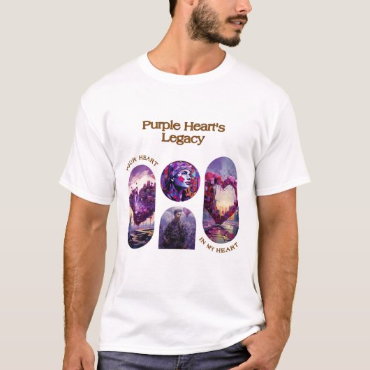Paarse Heart's Legacy T-shirt (Voorkant)