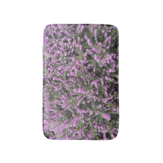  Paarse Heather Floral Badmat (Voorkant Verticaal)