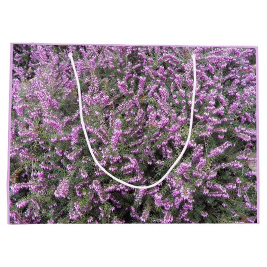  Paarse Heather Floral Groot Cadeauzakje (Achterkant)