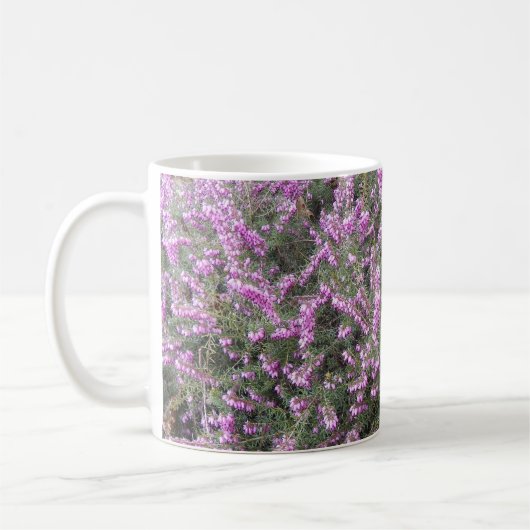  Paarse Heather Floral Koffiemok (Links)