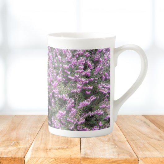  Paarse Heather Floral Porselein Kop