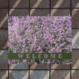  Paarse Heather Floral Welkom Deurmat