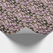 Paarse Heather Flowers Cadeaupapier (Hoek)