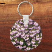 Paarse Heather Flowers Sleutelhanger (Voorkant)