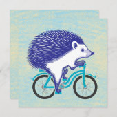 Paarse Hedegel Feestdagenkaart (Voorkant / Achterkant)