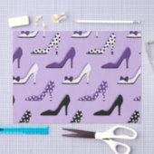 Paarse Heels Fashionable Tissuepapier (Craft)