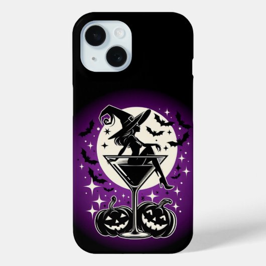 Paarse Heks Martini Case-Mate iPhone Case (Achterkant)