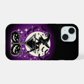 Paarse Heks Martini iPhone 15 Case (Achterkant horizontaal)