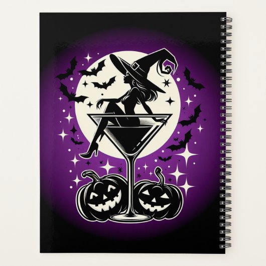 Paarse heks Martini Planner (Achterkant)