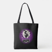 Paarse Heks Martini Tote Bag (Achterkant)