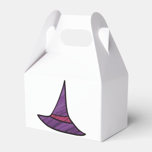 Paarse heks Pet Magic Halloween Party Favor Box Bedankdoosjes (Voorkant Zijde)
