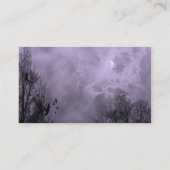 Paarse hemd en aangepaste Visitekaartje Ravens (Achterkant)