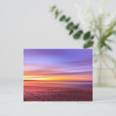 Paarse hemden boven Zee Briefkaart (Staand voorkant)