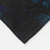 Paarse hemel in het magische bos fleece deken (Hoek)