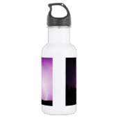 Paarse hemel met bliksem waterfles (Achterkant)