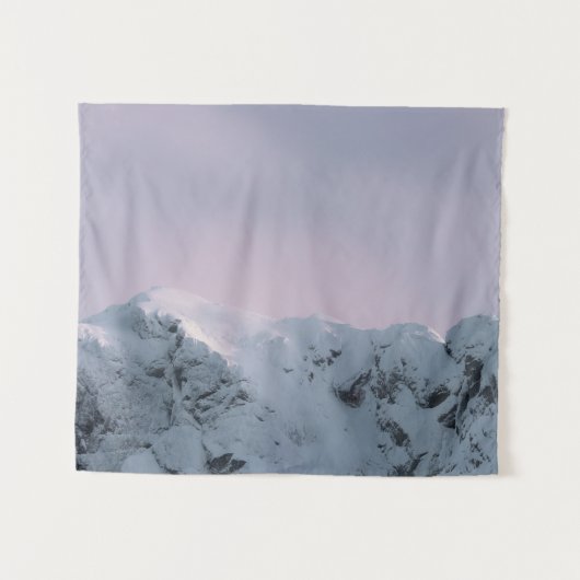 Paarse hemel over bergen wandkleed (Voorkant (horizontaal))