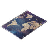 Paarse Hemelse Wereldkaart (11) Notitieboek (Linkerzijde)