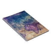 Paarse Hemelse Wereldkaart (13) Notitieboek (Rechterzijde)