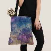  Paarse Hemelse Wereldkaart (13) Tote Bag (Dichtbij)