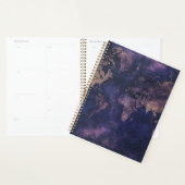 Paarse Hemelse Wereldkaart (9) Planner (Display)