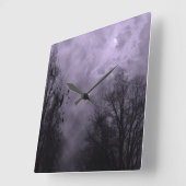 Paarse hemelstoomklok vierkante klok (Hoek)