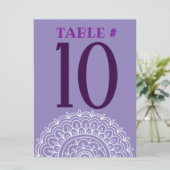 PAARSE HEMSA HAND VAN GOD Bat Mitswa Party Kaart (Staand voorkant)