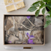 Paarse Hepatica Flowers Tissuepapier (Geschenk)