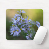 Paarse herfst Asters Floral Wildflower Mousepad Muismat (Met muis)
