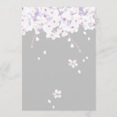 paarse herfst florale sakura - programma wenskaart programmakaart (Voorkant)