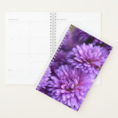 Paarse Herfst Mum Petal Foto Planner (Display)