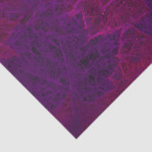Paarse herfst roze neon Dark Maple Leaves Tissuepapier (Detail)