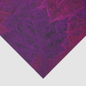 Paarse herfst roze neon Dark Maple Leaves Tissuepapier (Detail)