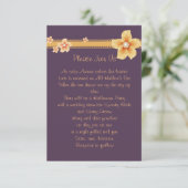 Paarse Herfst uitnodigen Kaart (Staand voorkant)