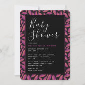 Paarse herfstbladeren Baby shower Kaart (Voorkant)